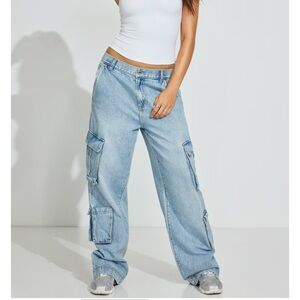 Garage Low Rise Baggy Cargo Jeans NWT Size 11